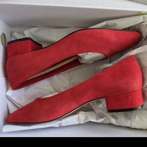 NWT Everlane Classic Red Ballet Pump Heels
